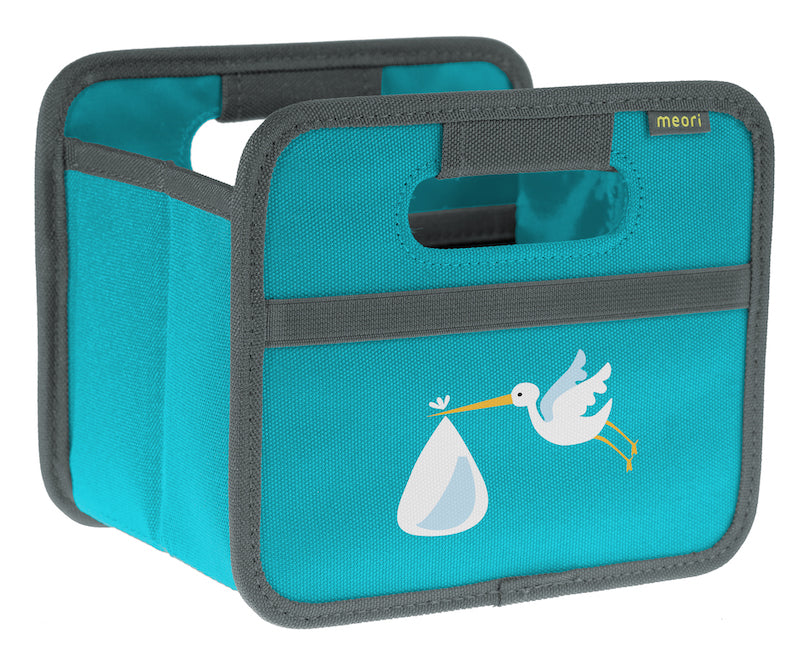 meori folding box Mini Azure Blue Stork