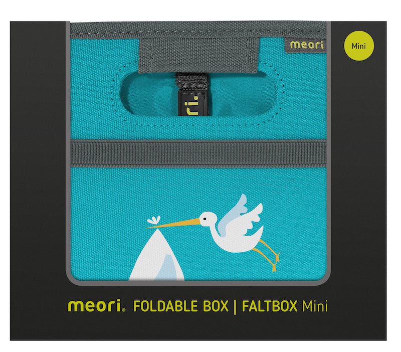 meori folding box Mini Azure Blue Stork