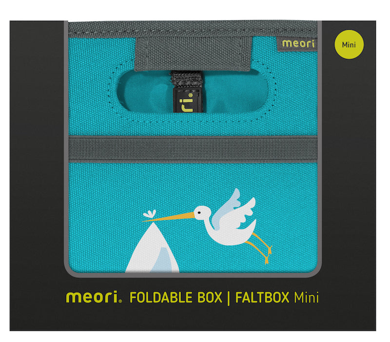 meori Foldable Box Mini Azure Blue Stork